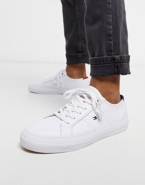 Tommy Hilfiger Core Corporate Flag Sneaker In White