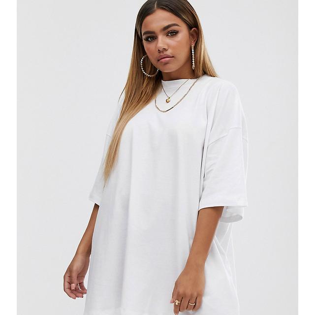 white t shirt with dress