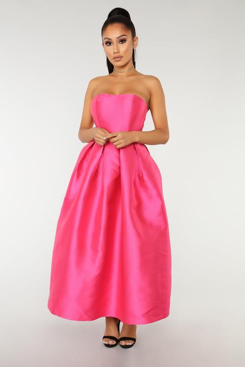 Rise To The Occasion Dress - Fuchsia