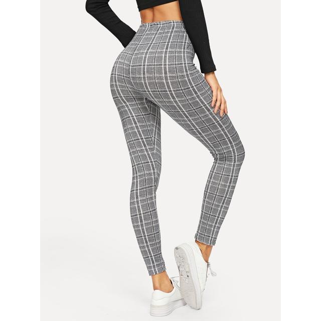 leggins cuadros amarre, leggins cuadros mujer, leggins mujer, k-guapa