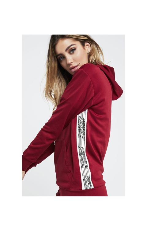 siksilk red hoodie