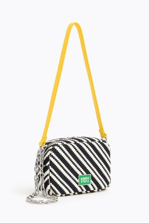 Bolso Bandolera S Trenzado Blanco