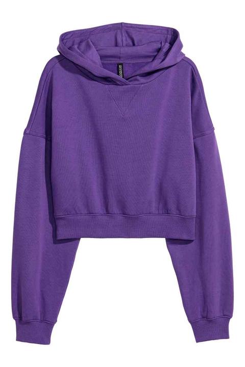 Sudadera Corta Con Capucha