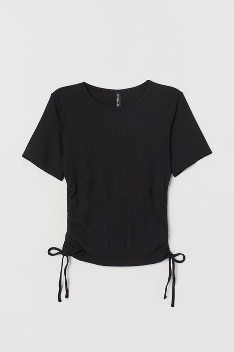 Ribbed Top - Black