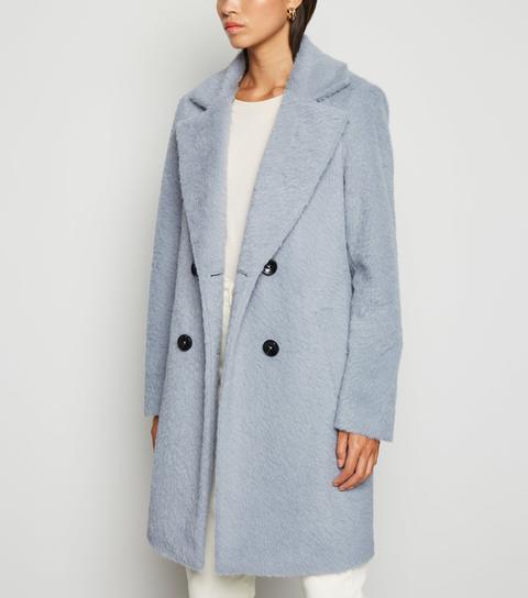 fluffy longline coat