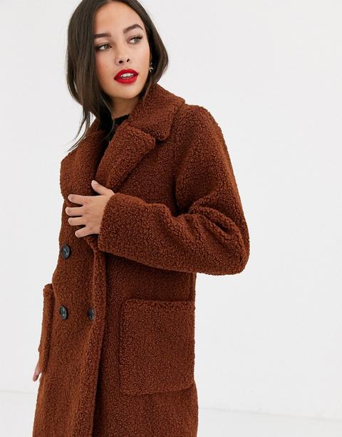 rust teddy coat