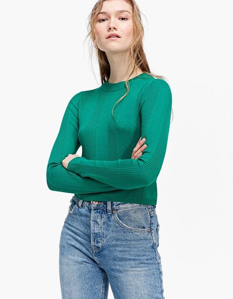 Maglia Cropped Verde Smeraldo