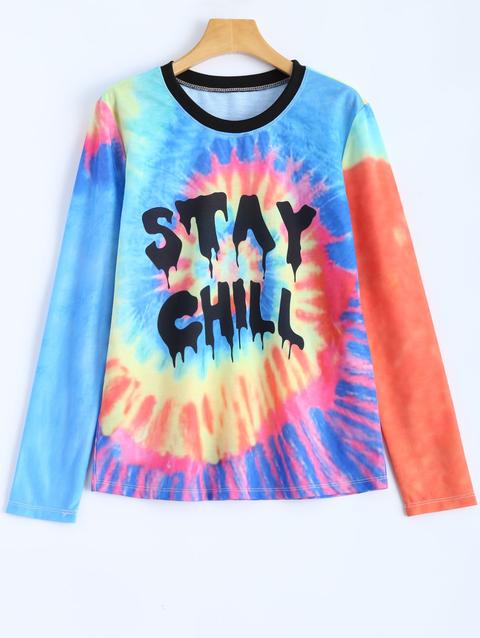 Stay Chill Tie-dyed T-shirt