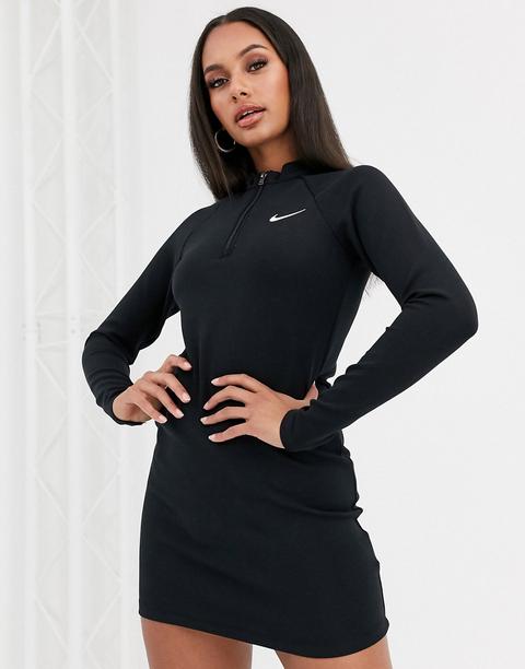 Nike Black Long Sleeve Mini Dress from 