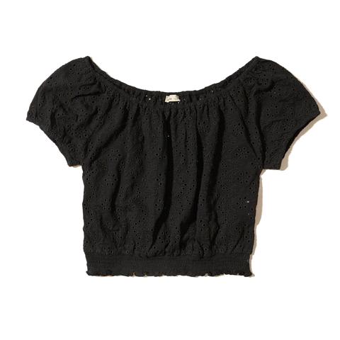 Off-the-shoulder Crop Top