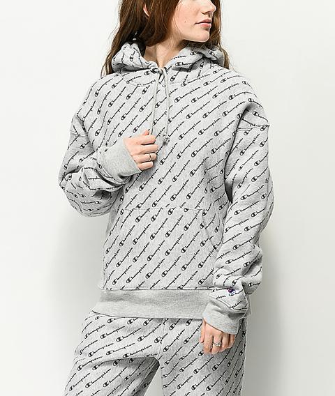 champion reverse weave allover hoodie