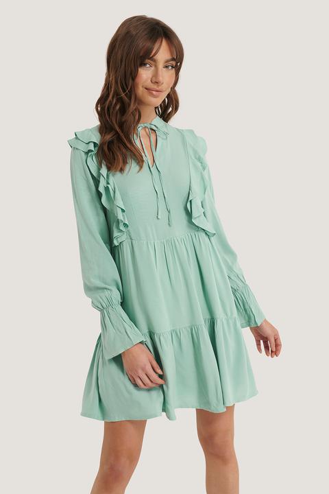 Ruffle Flywheel Mini Dress