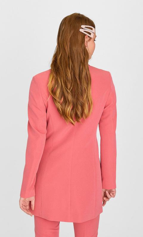 Blazer A Vestito Rosa Carne from Stradivarius on 21 Buttons