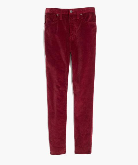madewell velvet jeans