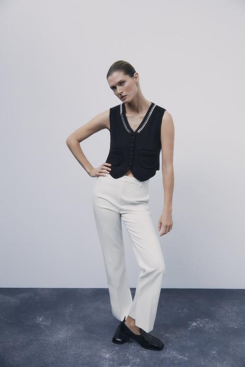 Limited Edition Wool Waistcoat With Chains