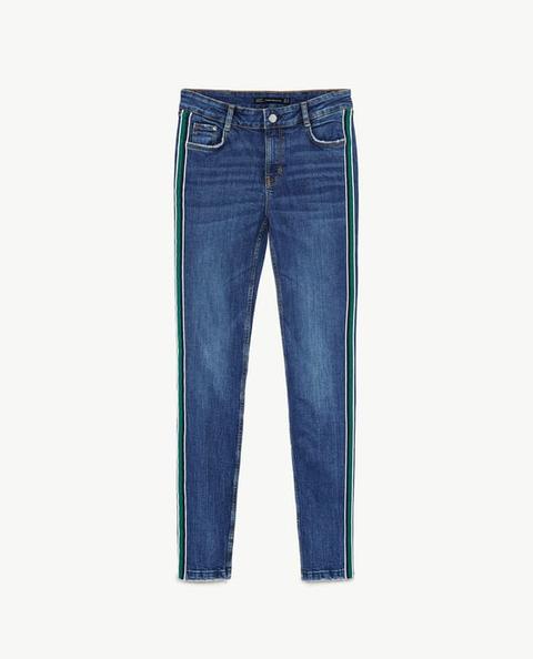 Jeans Power Stretch Striscia Laterale