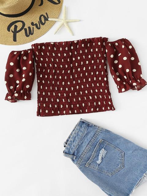 Crop Top A Spalle Scoperte