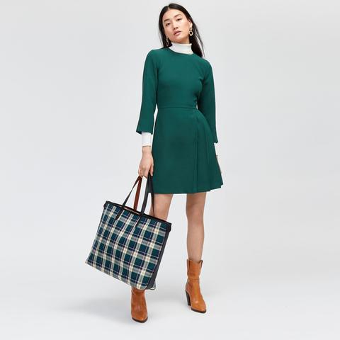 Kilt Pleat Mini Dress