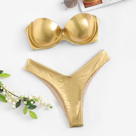 Bikini A Fascia Metallico