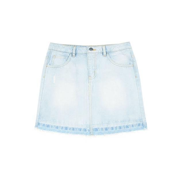 Denim clearance skirt peacocks