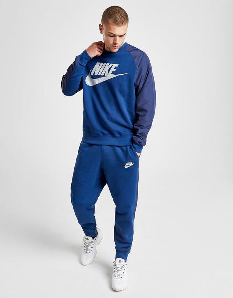 Nike Hybrid Crew Sweatshirt - Blue 