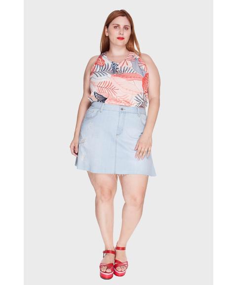 Saia Delavê Plus Size