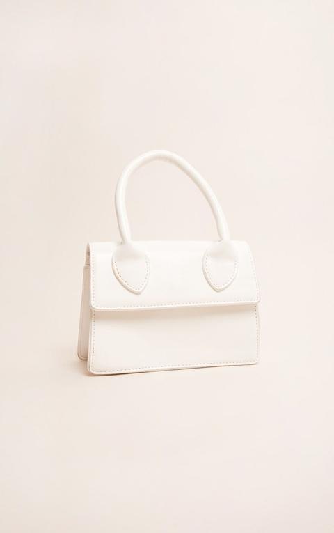 White Mini Handle Grab Bag