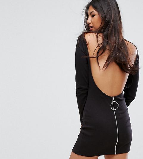 Missguided - Vestito A Coste Con Schiena Scoperta