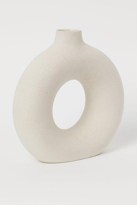 Large Ceramic Vase - Beige