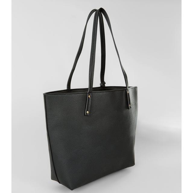 new look black tote handbag