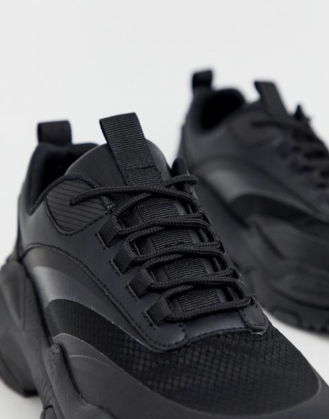 Asos Design Trainers In Black With 