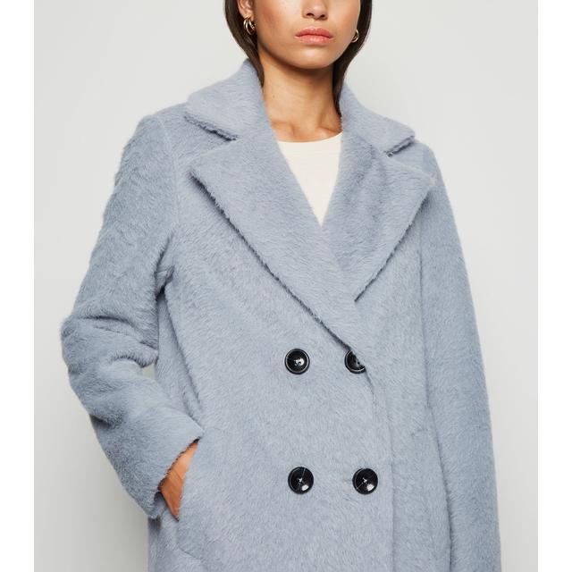 pale blue longline jacket