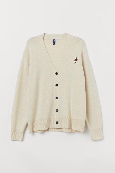 H & M - Кардиган Из Смесовой Шерсти - Beige