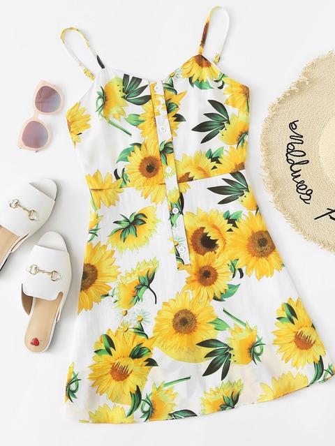Camicetta Con Stampa Girasole