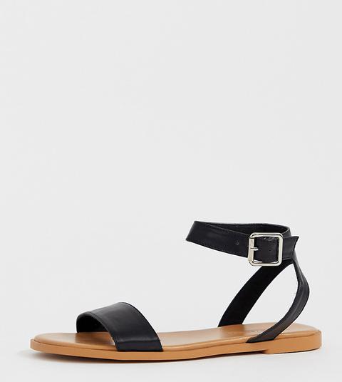 asos black flat sandals