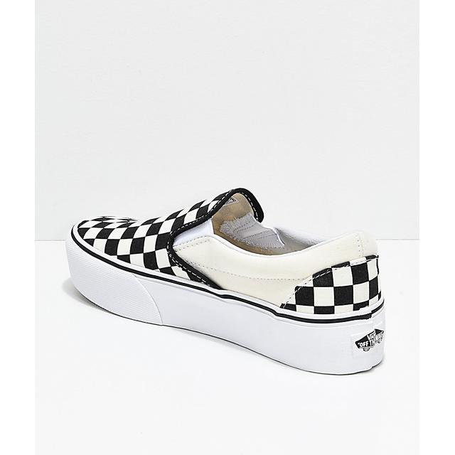 checkered platform shoes