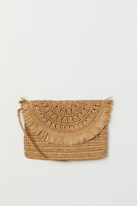 H & M - Borsa A Tracolla In Paglia - Beige