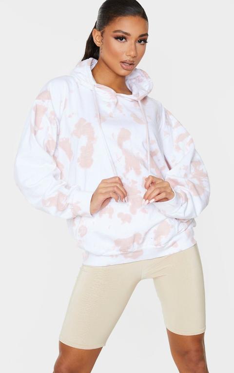 Pink Tie Dye Oversized Hoodie