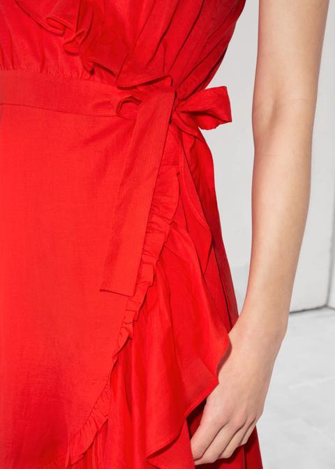 Ruffled Wrap Dress