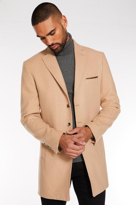 Camel Plain Long Coat