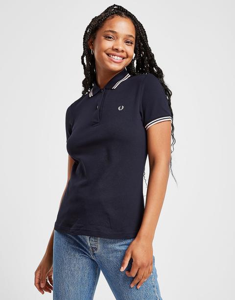 Fred Perry Tipped Polo Shirt - Navy 