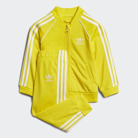 adidas track suit yellow