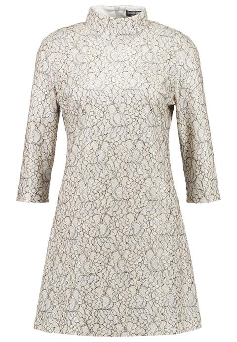 Fashion Union Lennox Vestido De Cóctel Beige