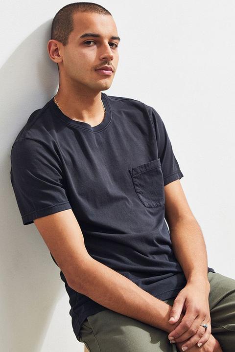 washed pocket tee