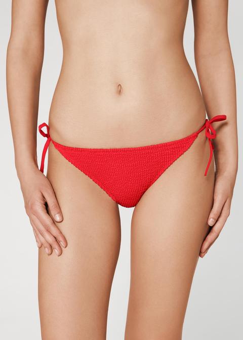 Bikini Bottom Stropicciato Con Fiocco Alice