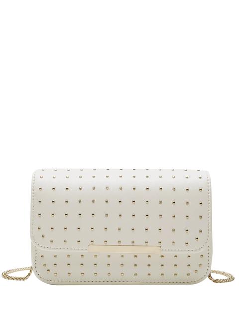 Rivet Chains Flap Cross Body Bag