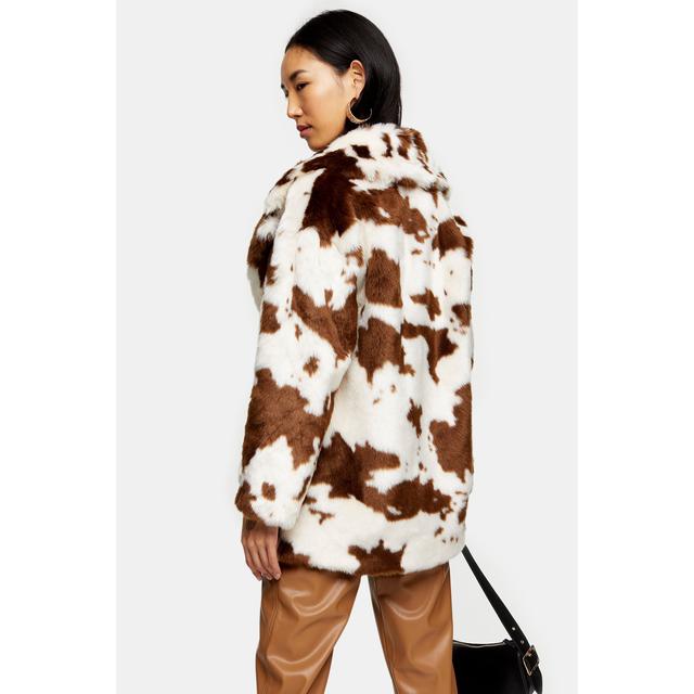 topshop cow jacket