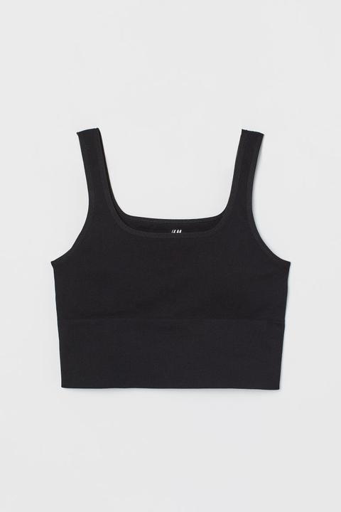 Seamless Sports Bralette - Black