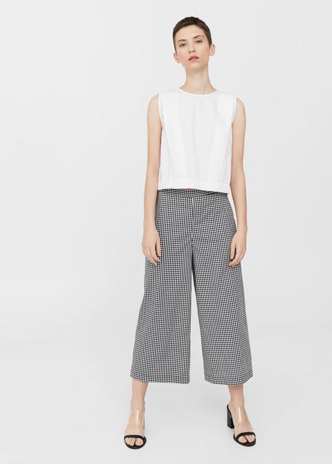 Pantalón Crop Vichy