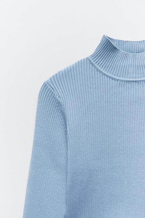 zara knit sweater with cut out detail